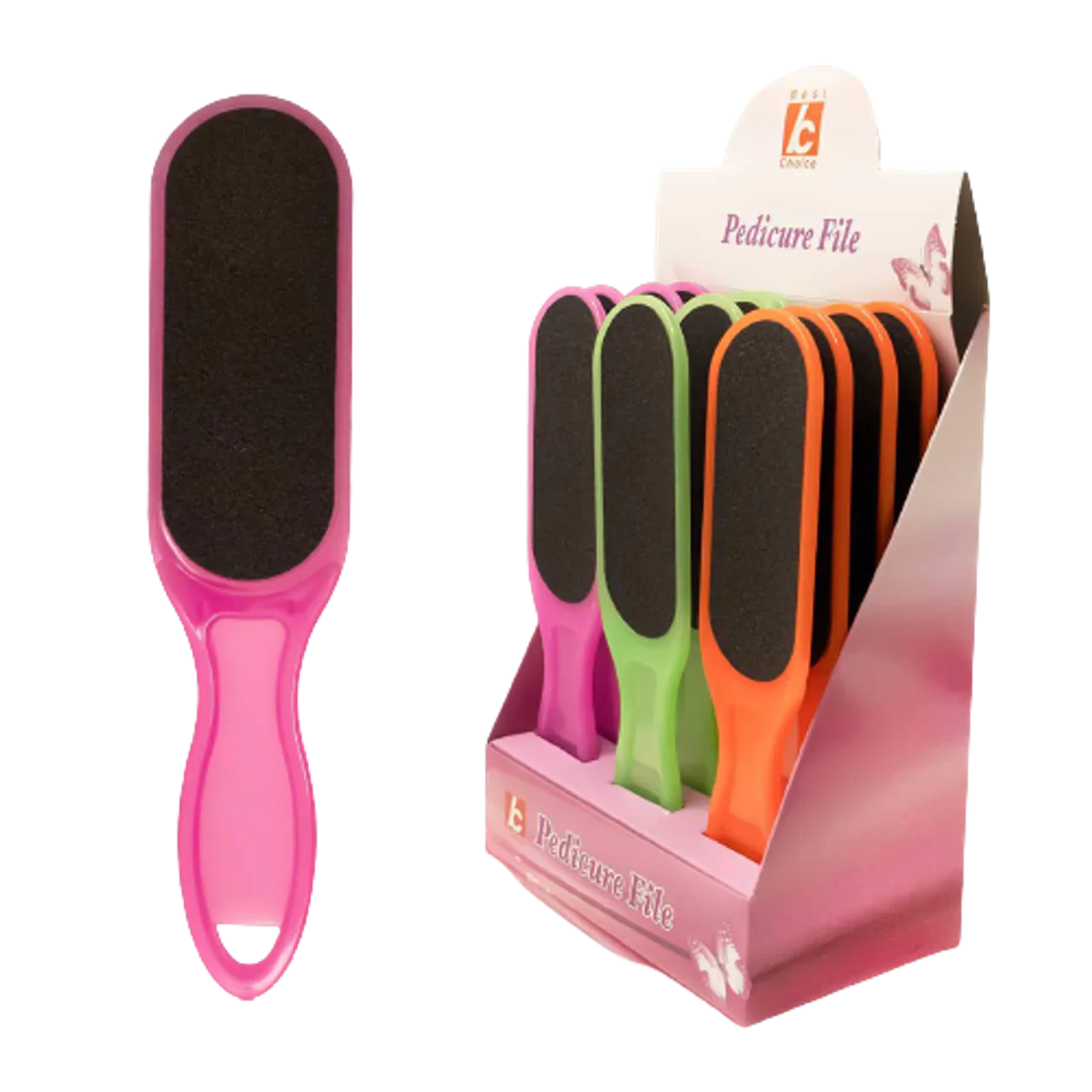 Wide Plastic Handle Doble sided Foot File