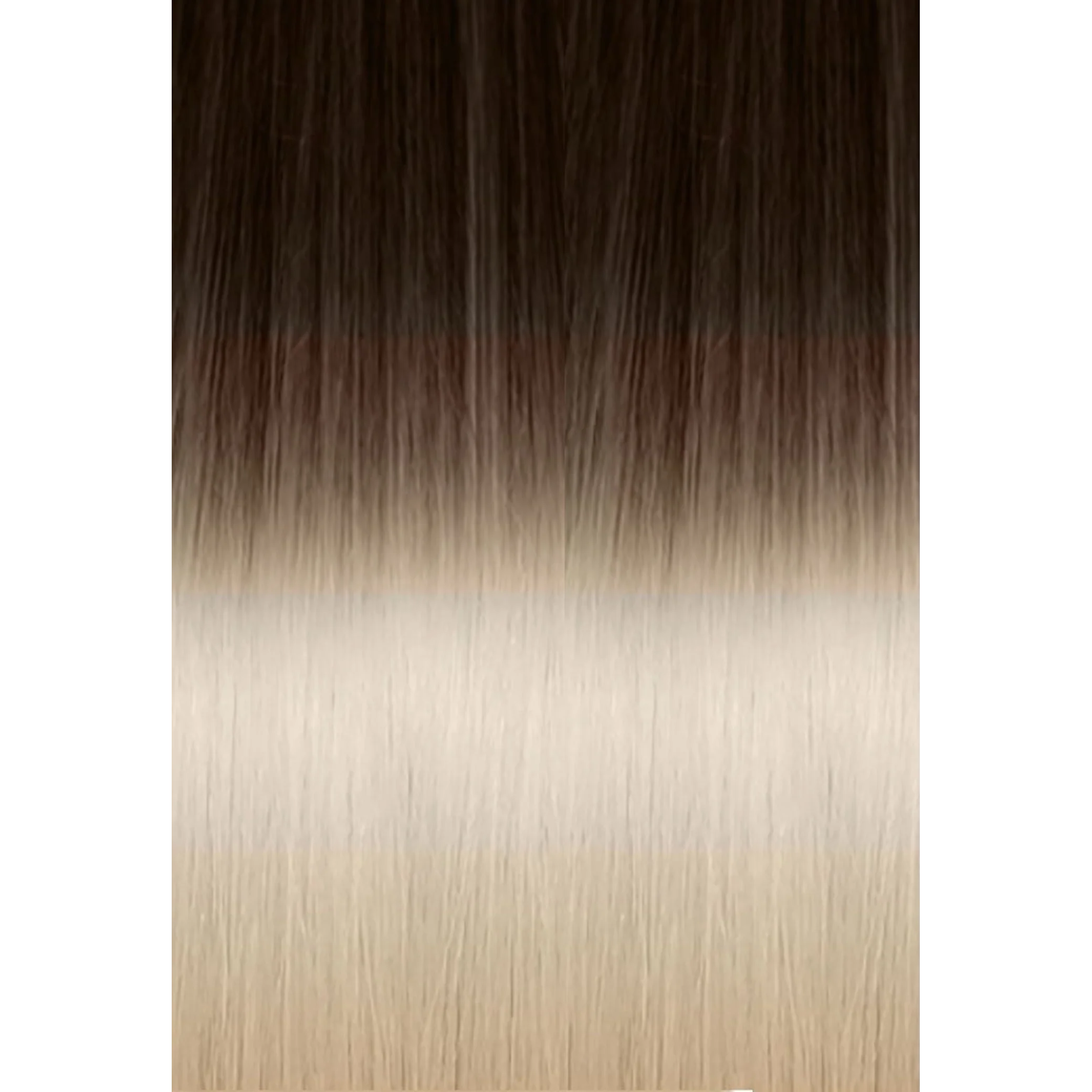 Keratin Fusion Classic Hair Extension 25 Strands Ombre 4/1001 Brown/Platinum Blonde 50/55CM 20GR