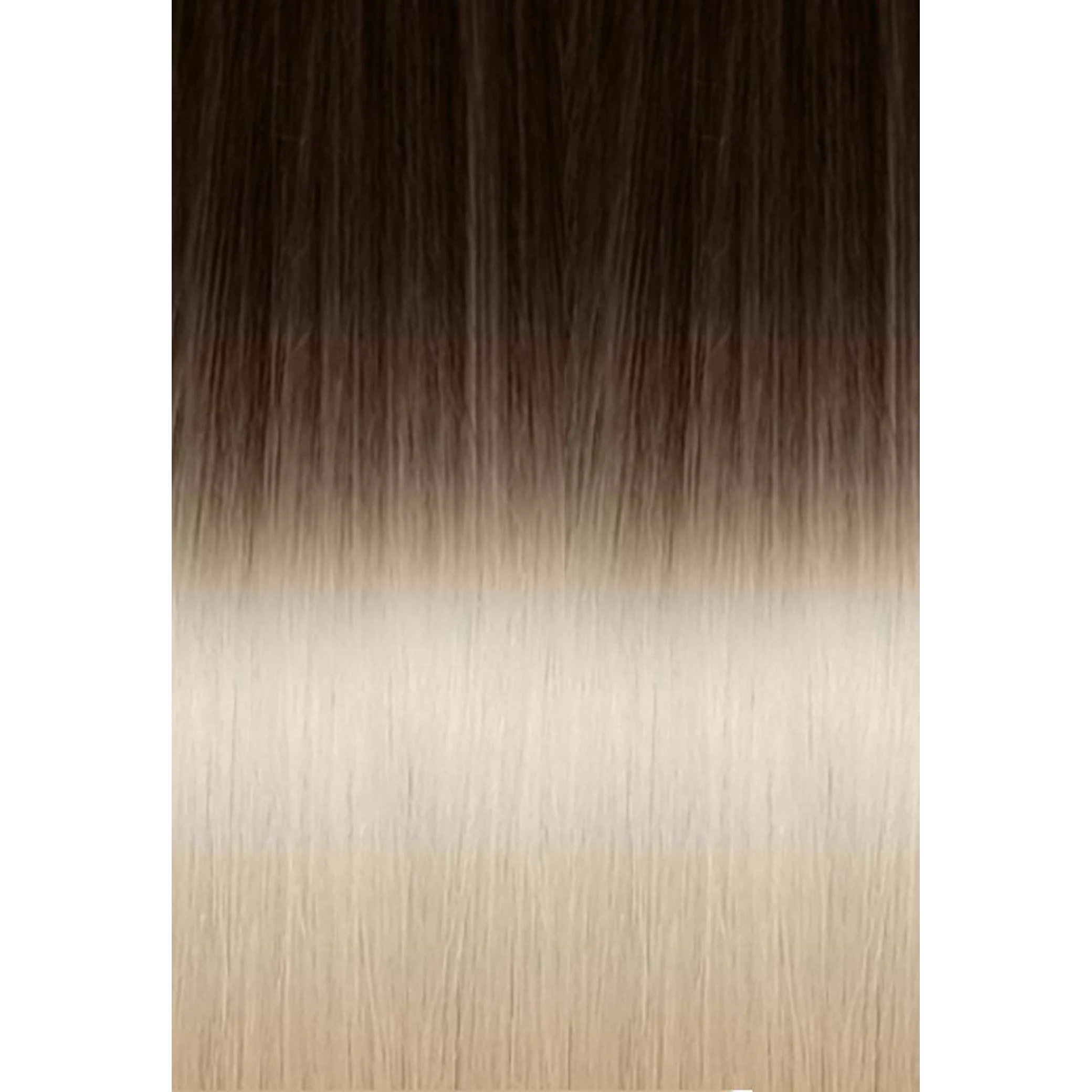 Keratin Fusion Russian Hair Extension 20PCS Ombre 4/1001 Brown/Platinum Blonde 55CM