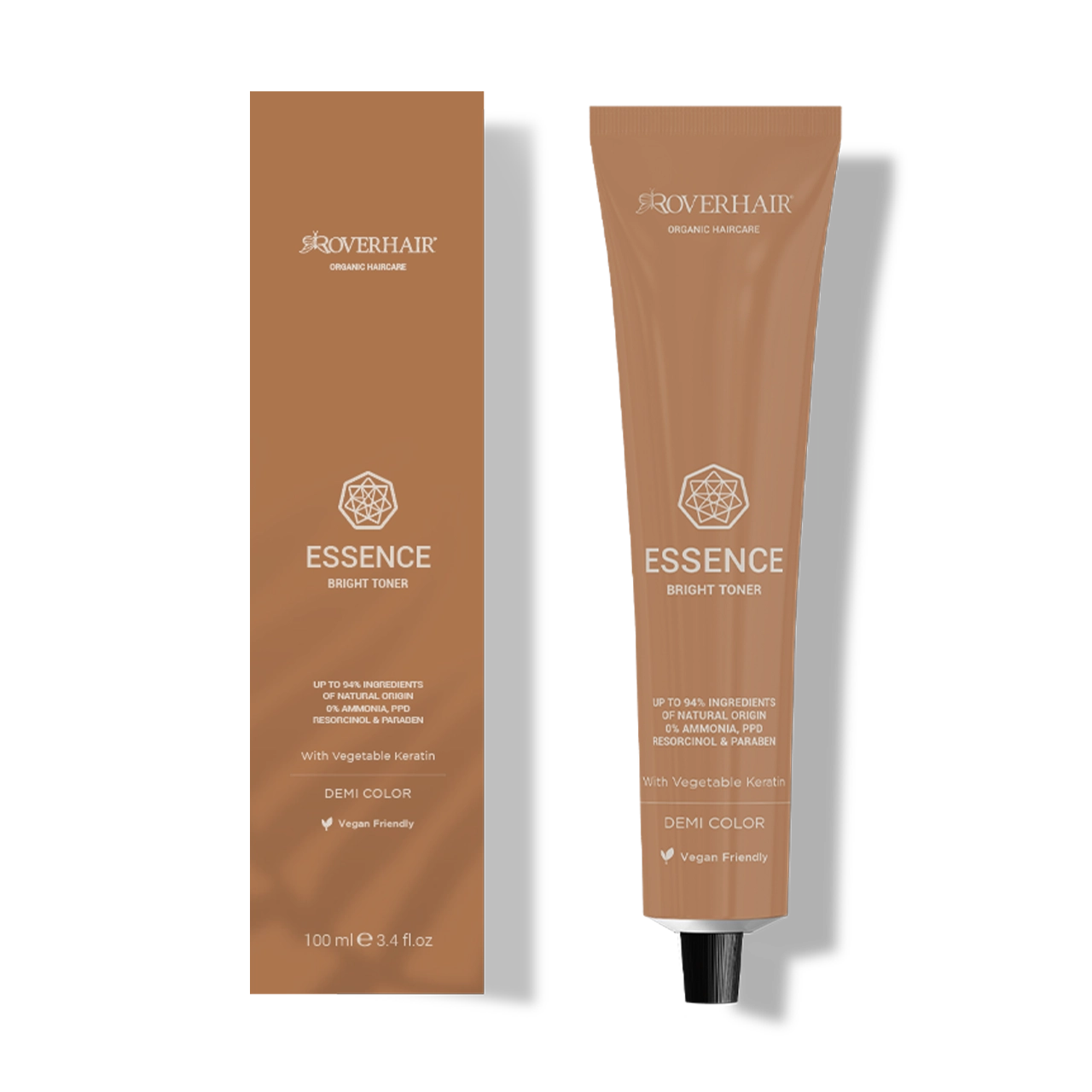 Roverhair Essense Bright Toner Ammonia Free 6/13 Brunette Ash Gold 100ml