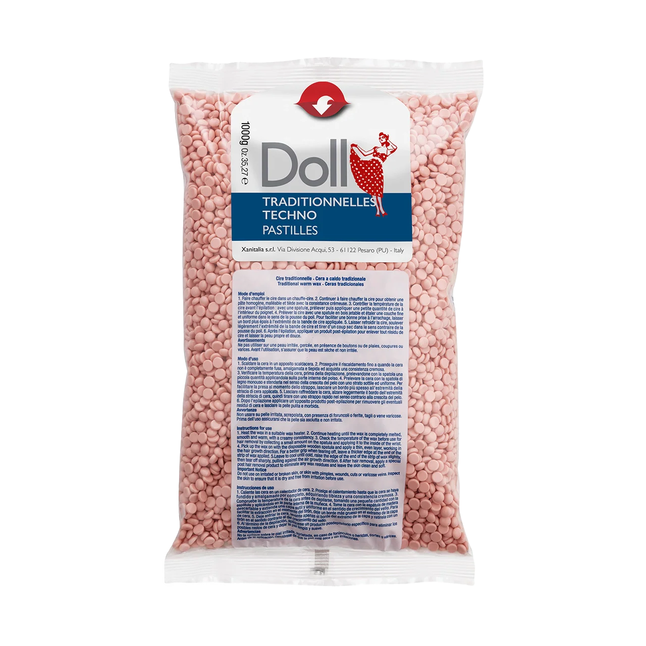 Titanium Rose Non-strip Traditional Wax Pastilles 1kg