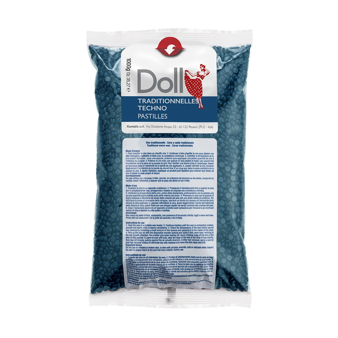 Blue Azulene Non-strip Traditional Wax Pastilles 1kg