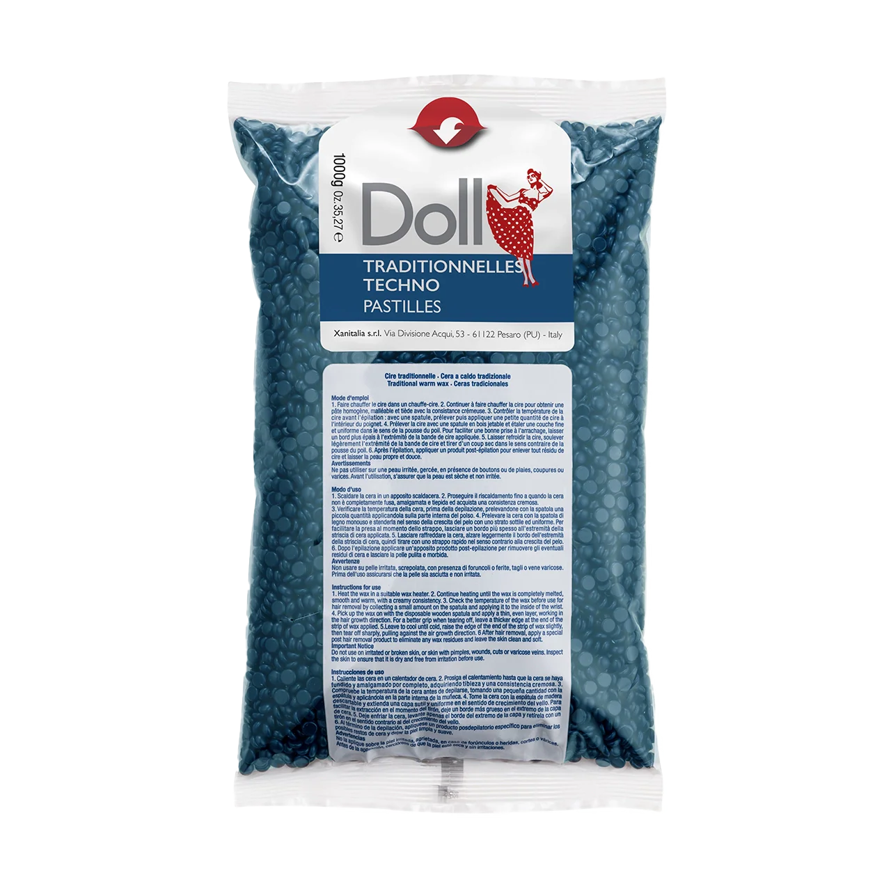 Blue Azulene Non-strip Traditional Wax Pastilles 1kg