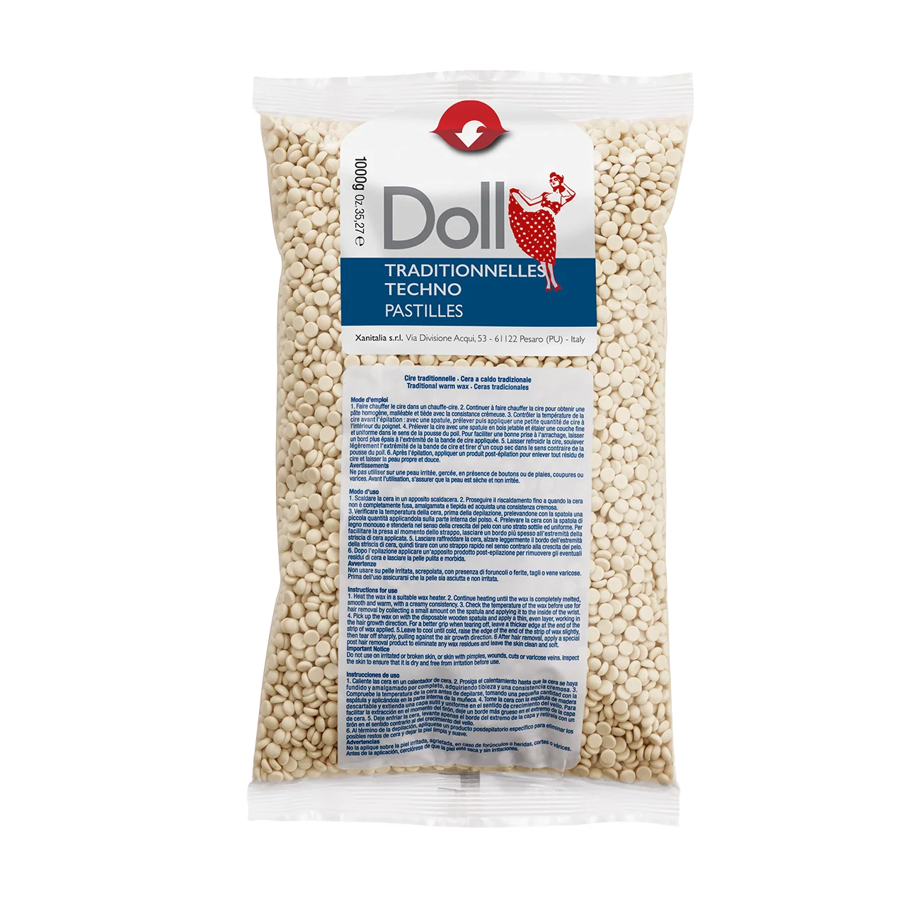 Bianca Vaniglia (White Vanilla) Non-strip Traditional Wax Pastilles 1kg