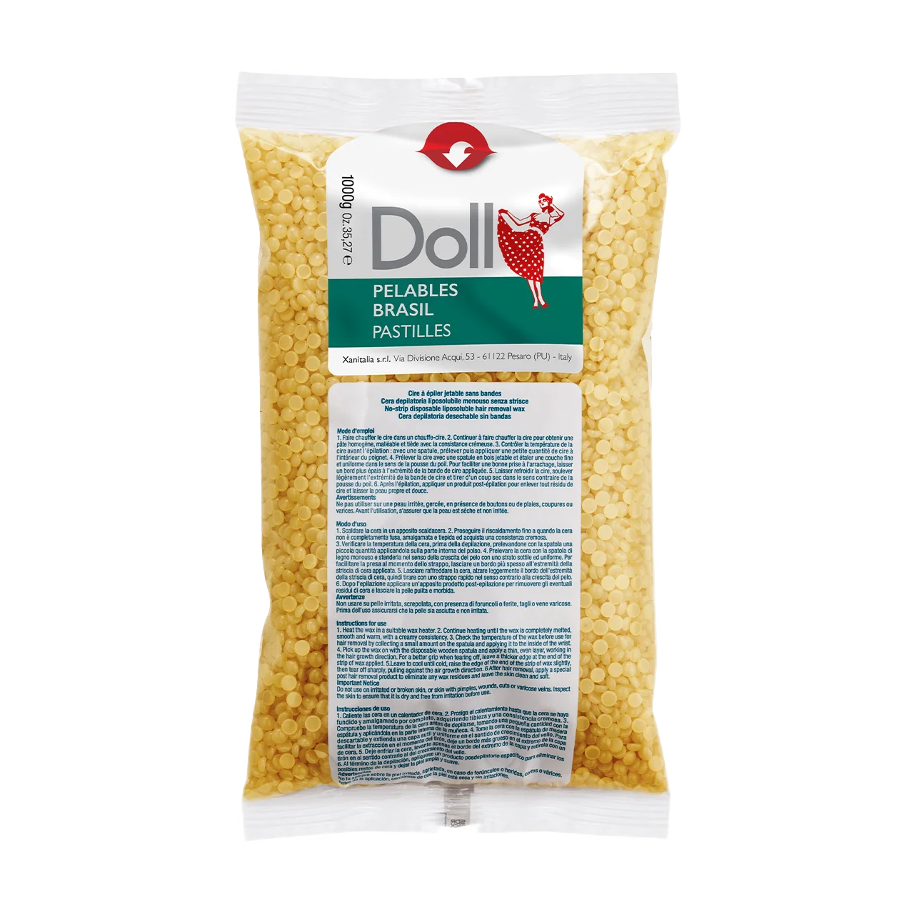 Miel (Honey) Non-Strip Pelables Wax Pastilles 1kg