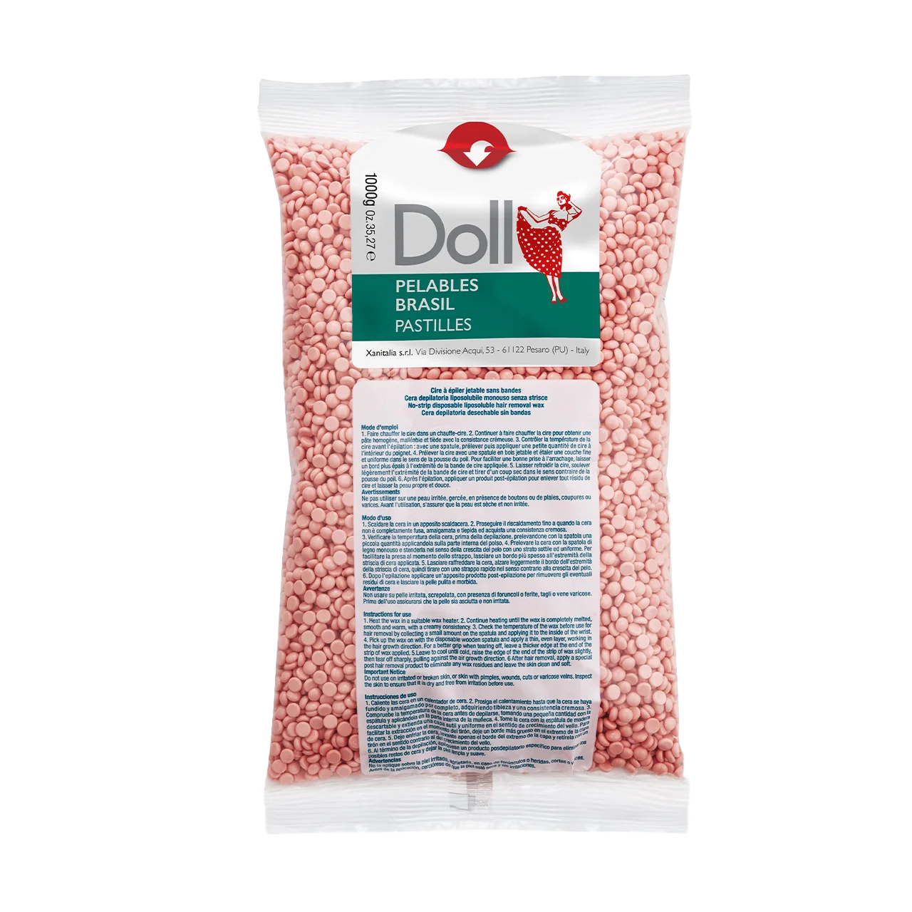 Rose Non-Strip Pelables Wax Pastilles 1kg
