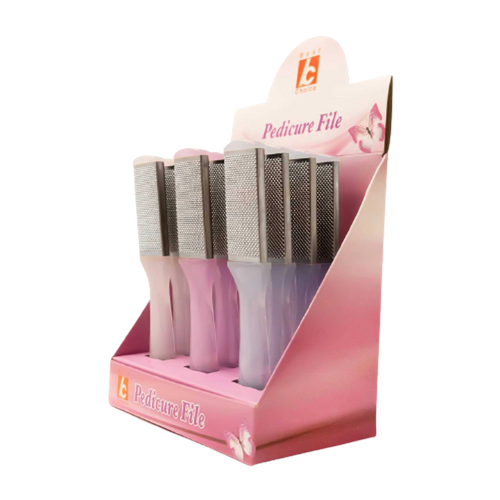 Dual Sided Stainless Steel & Sandpaper Foot File (BC-P-73H)