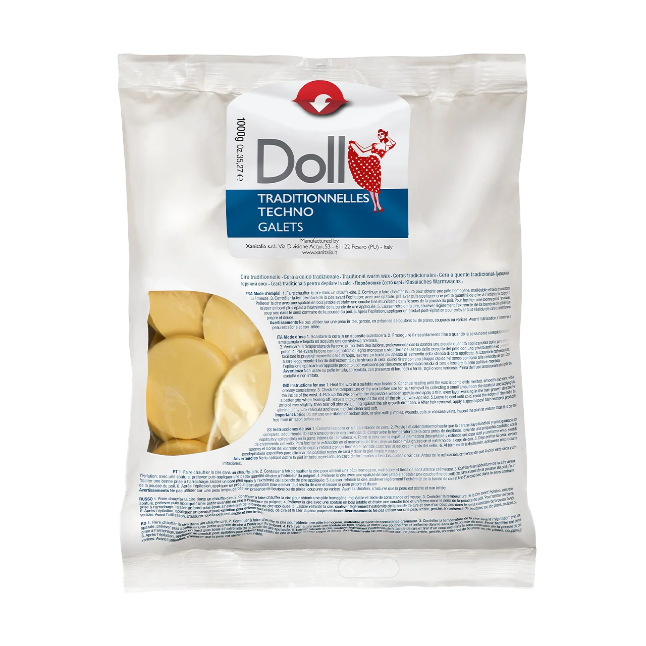 Gialla (Yellow) Non-Strip Wax Galets 1kg