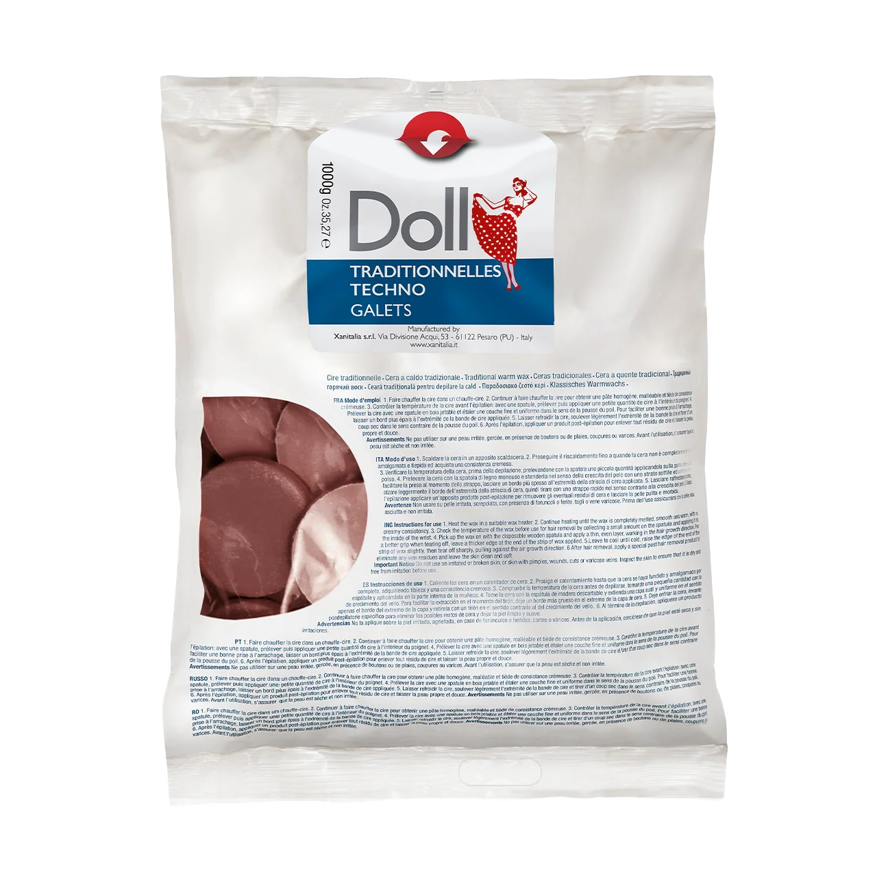 Chocolate Non-Strip Wax Galets 1kg