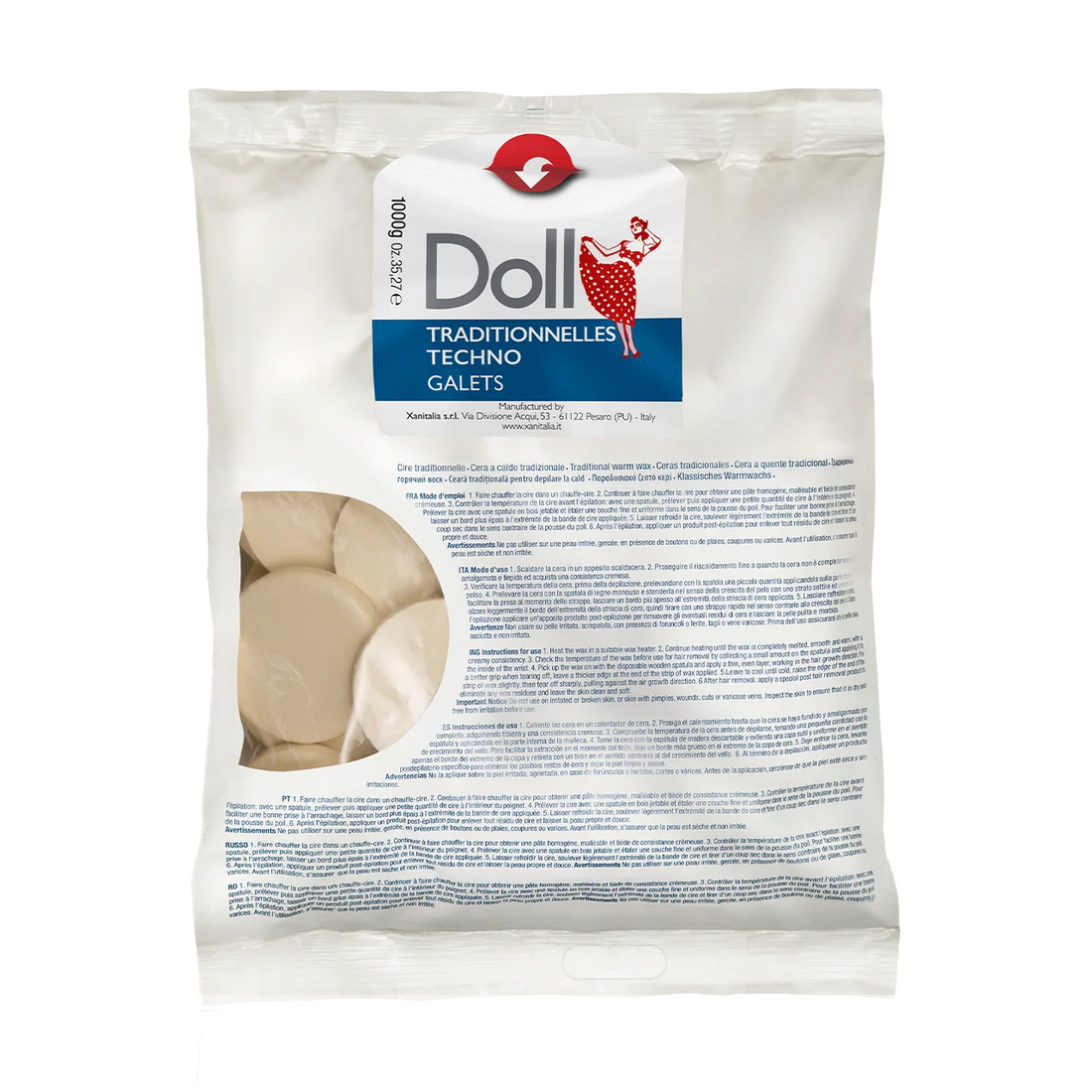 Bianca (White) Non-Strip Wax Galets 1kg