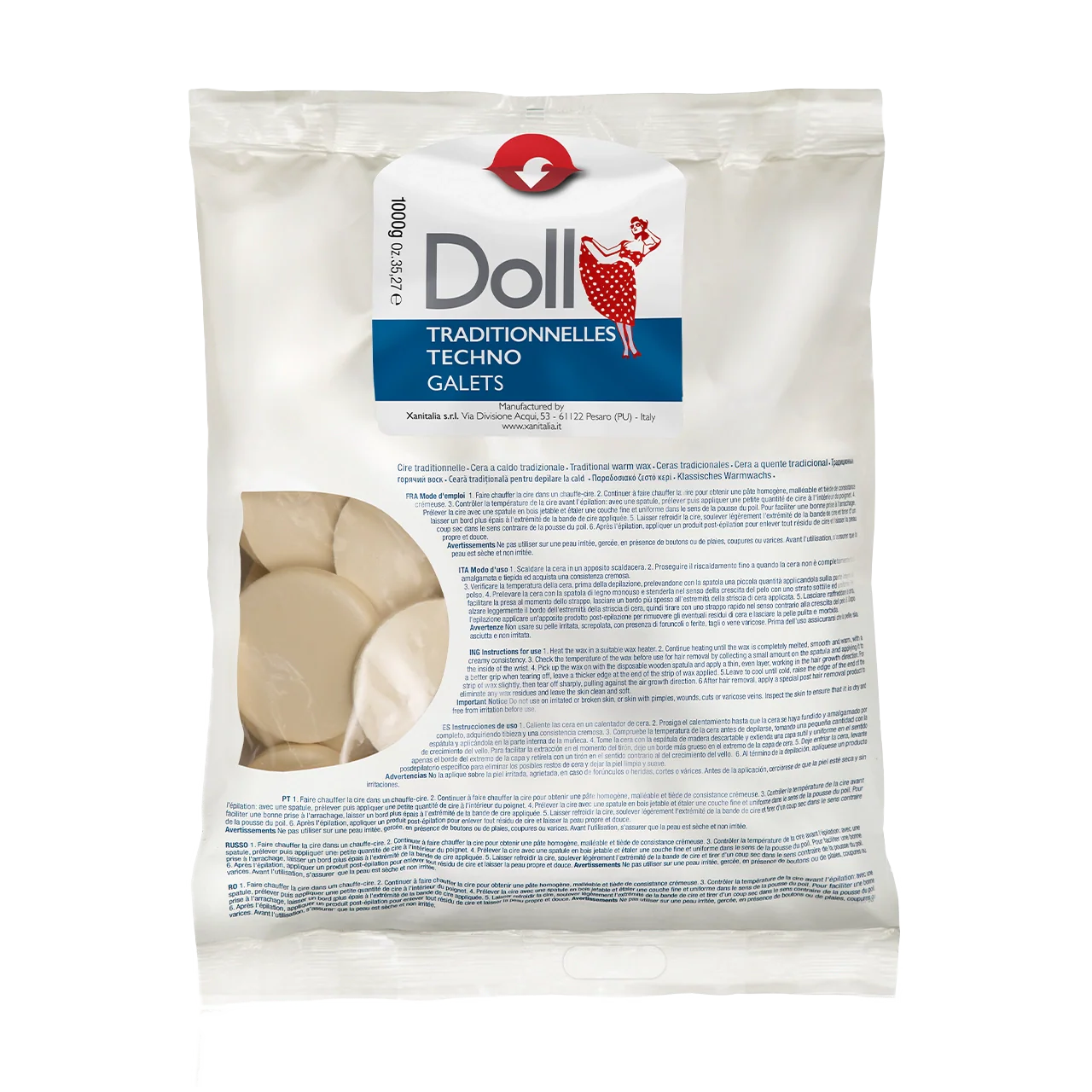 Bianca (White) Non-Strip Wax Galets 1kg