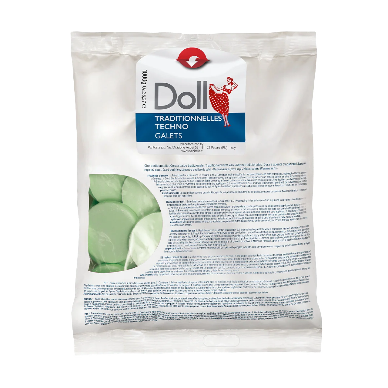 Green Tea Non-Strip Wax Galets 1kg