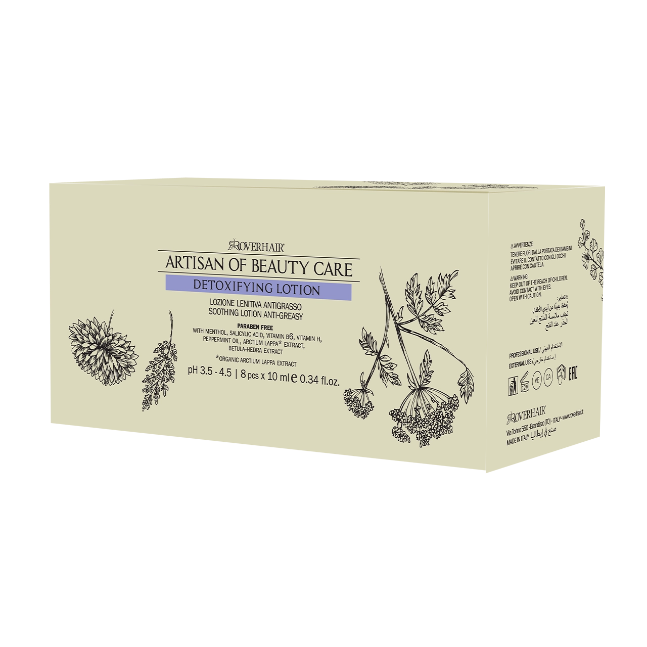 Roverhair Artisan of Beauty Care Detoxifying Anti-Greasy Lotion 8x10ml
