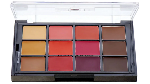 Studio Color Medium-Dark Blush+Contour Palette STP13