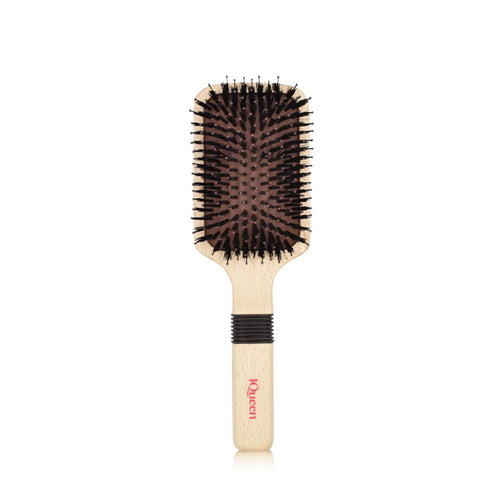 Classic Wood Large Paddle Porcupine Cushion Hair Brush 75x235mm