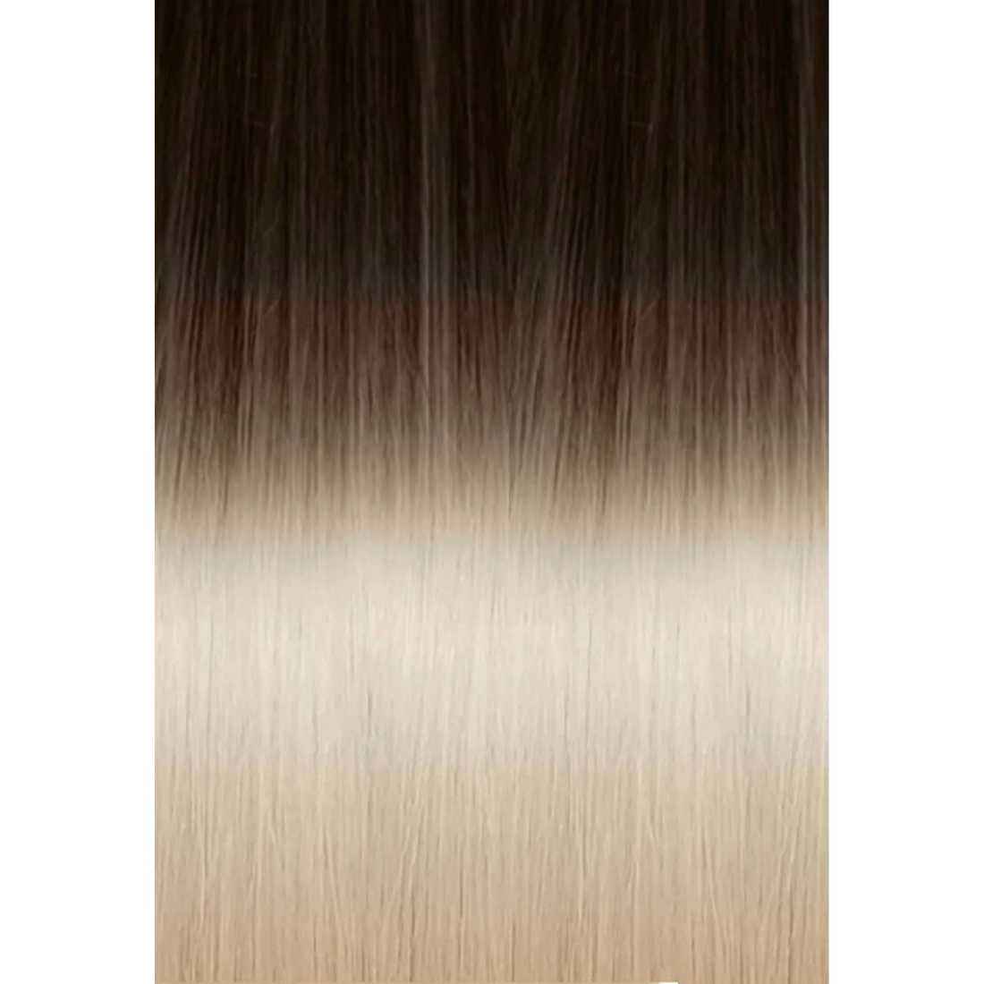 Tape-in Classic Hair Extension 6 Strands Ombre 4/1001 Brown/Platinum Blonde 50/55CM 15GR