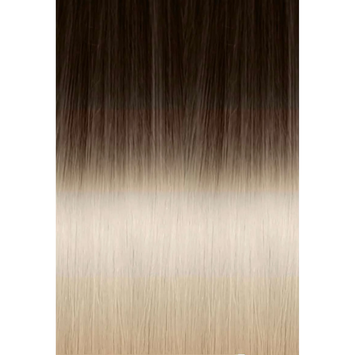 Tape-in Classic Hair Extension 6 Strands Ombre 4/1001 Brown/Platinum Blonde 50/55CM 15GR