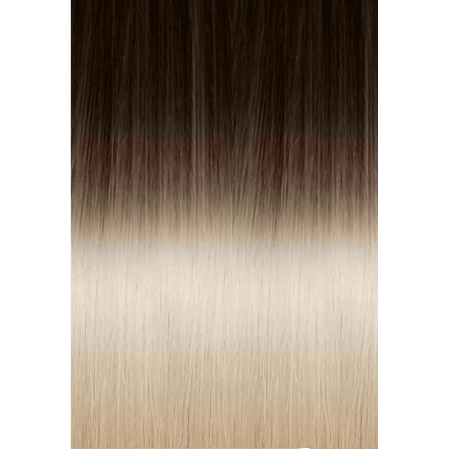 Tape-in Russian Hair Extension 6 PCS Ombre 4/1001 Brown/Platinum Blonde 55CM