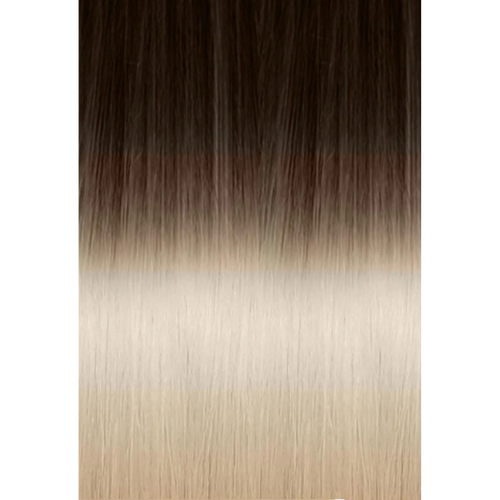 Tape-in Russian Hair Extension 6 PCS Ombre 4/1001 Brown/Platinum Blonde 55CM