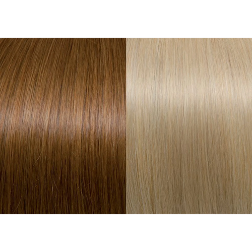 Keratin Fusion Classic Hair Extension 25 Strands Meches 27/140 Tobacco blonde/Platinum Blonde 60/65CM  25GR