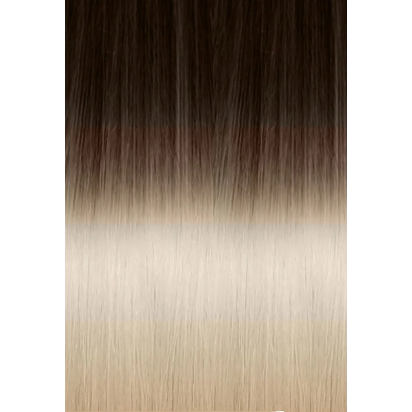 Keratin Fusion Classic Hair Extension 25 Strands Ombre 4/1001 Brown/Platinum Blonde 50/55CM 20GR