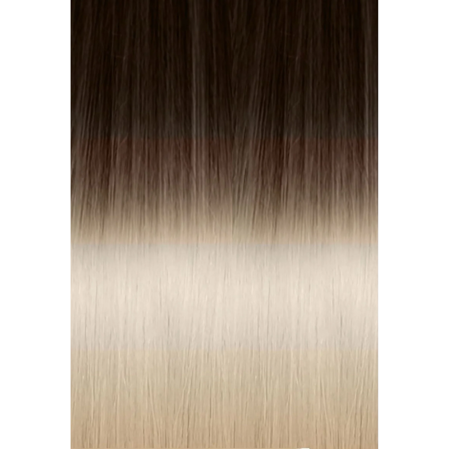 Keratin Fusion Classic Hair Extension 25 Strands Ombre 4/1001 Brown/Platinum Blonde 50/55CM 20GR