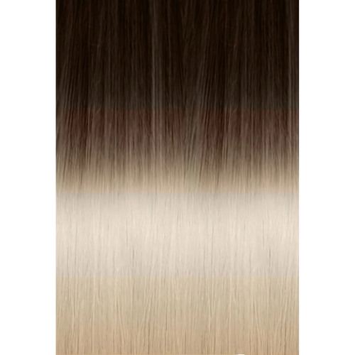 Keratin Fusion Classic Hair Extension 25 Strands Ombre 4/1001 Brown/Platinum Blonde 50/55CM 20GR