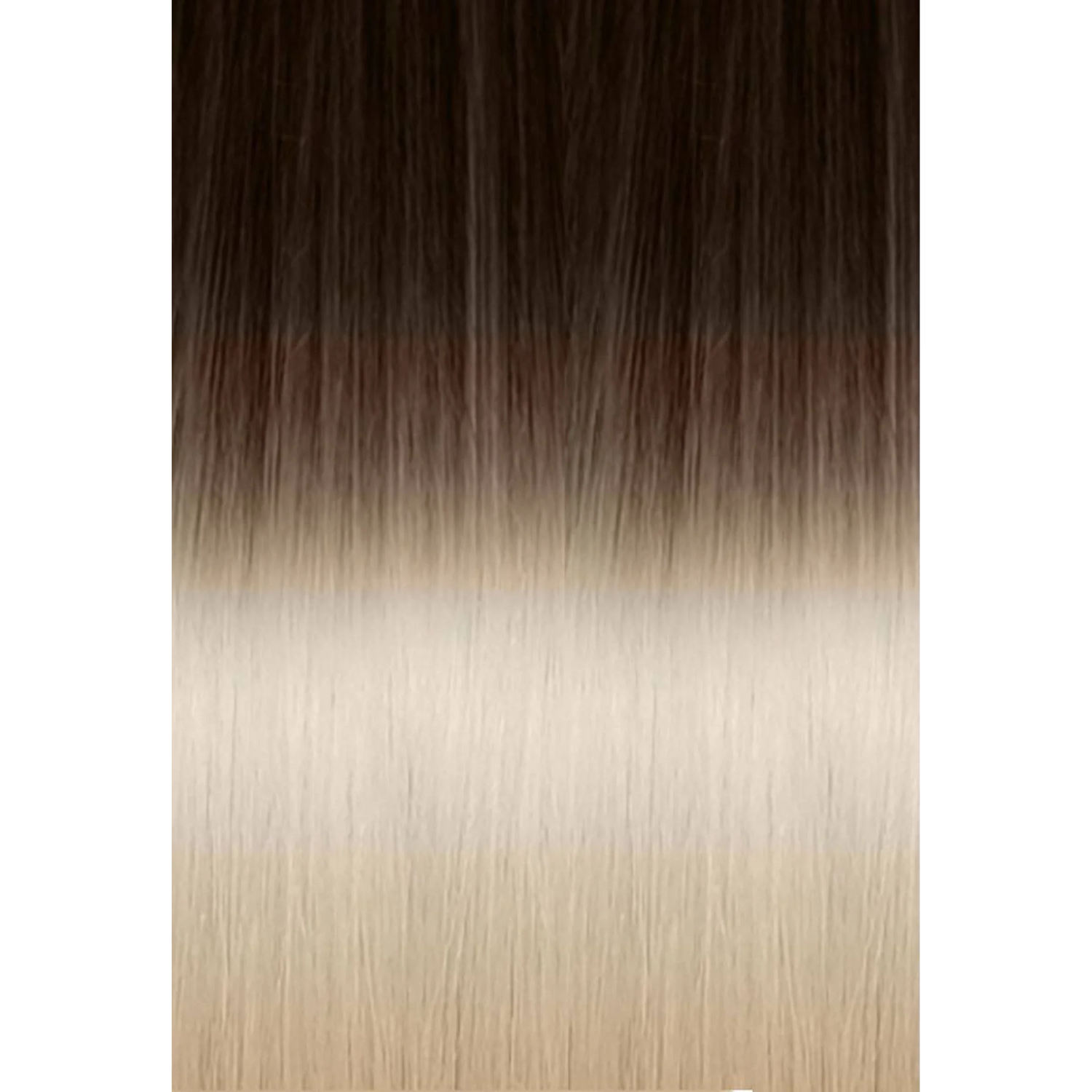 Keratin Fusion Russian Hair Extension 20PCS Ombre 4/1001 Brown/Platinum Blonde 55CM