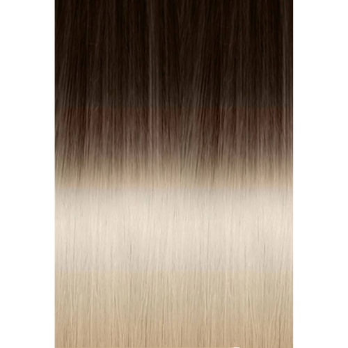 Keratin Fusion Russian Hair Extension 20PCS Ombre 4/1001 Brown/Platinum Blonde 55CM