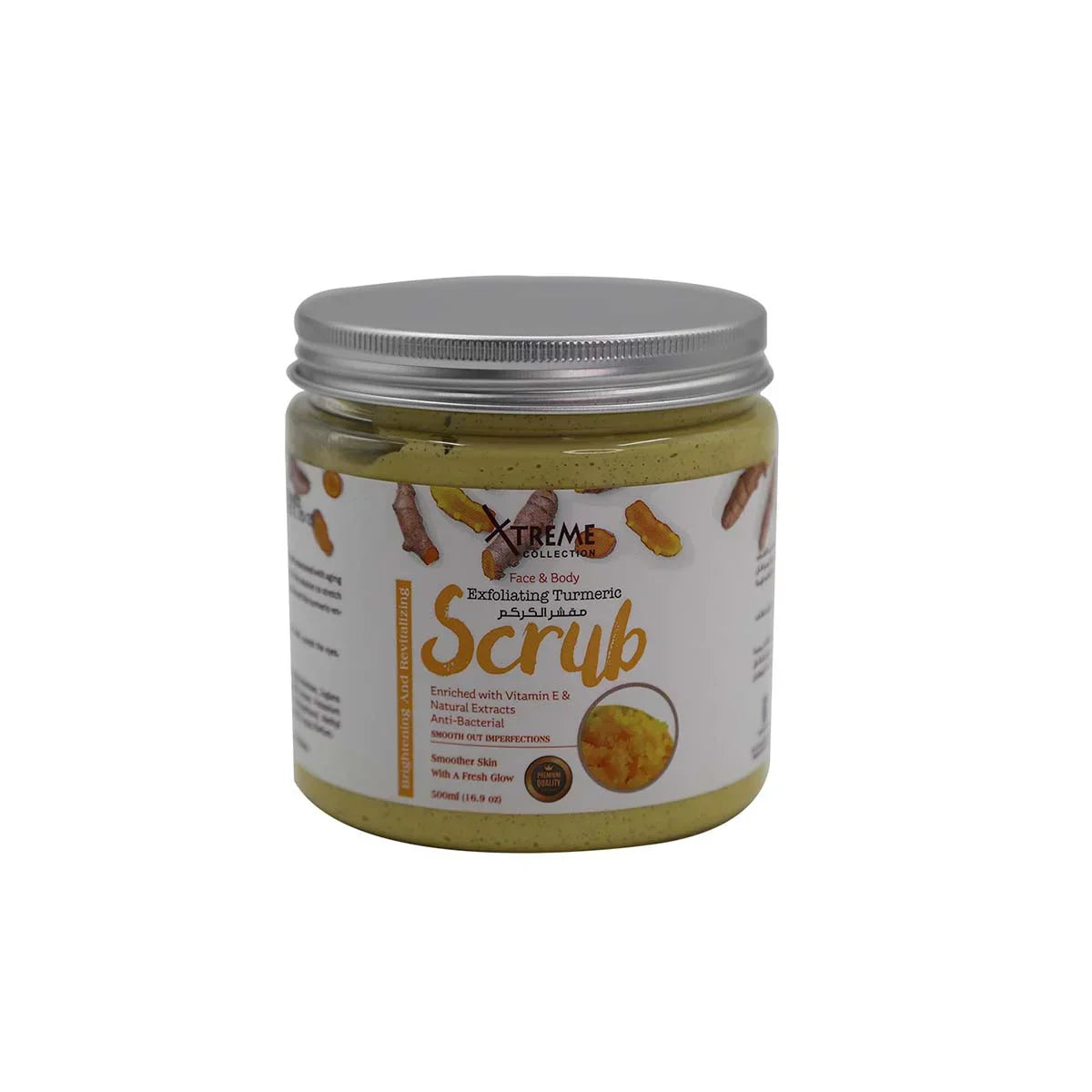 Xtreme Collection Exfoliating Turmeric Face & Body Scrub 500ml