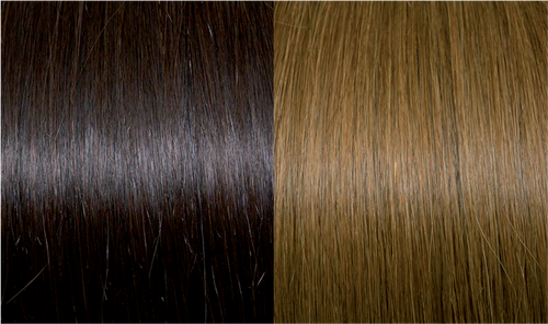 Keratin Fusion Classic Hair Extension 25 Strands Meches 4/14 Brown/Light Golden Brown Copper 60/65CM 25GR
